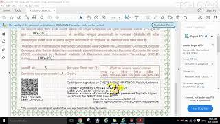 How To Verify Digital Signature in CCC certificate || CCC सिंगनेचर वेरिफिकेसन || #hindi #techgyan