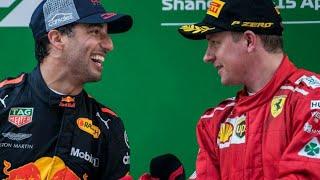 Daniel Ricciardo talks about when Kimi Raikkonen caught him in female's toilet 