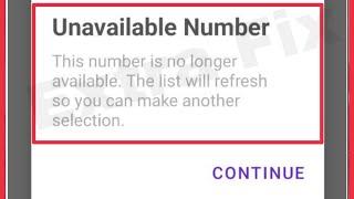 TextNow App Fix Unavailable Number || Number no longer available Problem Solve in Text Now App