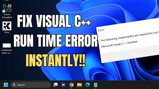 How to Solve Microsoft Visual C++ Runtime Error [Quick Fix 2024]