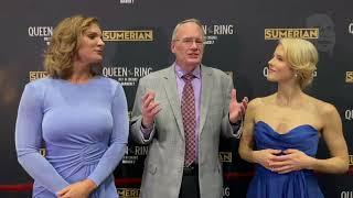 Jim Cornette Talks with Emily Bett Rickards & Kamille at Queen Of The Ring's Louisville Premiere