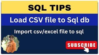 How to import CSV to SQL | CSV to SQL