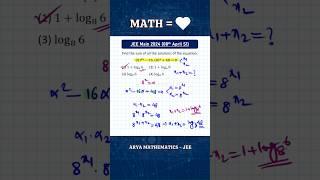 Quadratic Equations | Shortcut Method | JEE Main PYQ - 2024 @ARYA_Mathematics