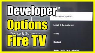 How to Find Missing Developer Options on Amazon FIRE TV (Easy Method)