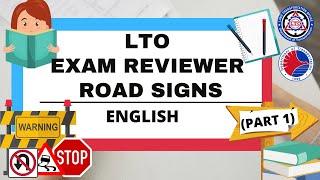 LTO EXAM REVIEWER 2021 - 2022 ROAD SIGNS | ZENNIBIT / UPDATED