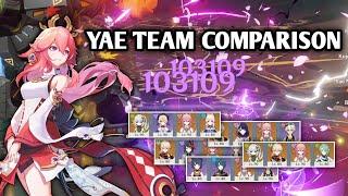 YAE MIKO team COMPARISON || Which one is the BEST team comp?? Genshin Impact 3.7
