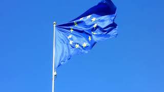 flag of the European Union waving on the wind