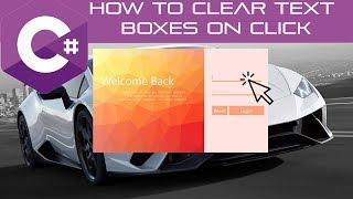 Clear Text Boxes on Click in C#