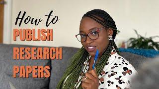 6 steps to publish your research paper | Step-by-step | Sassy Engineer