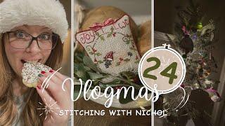 VLOGMAS 2024 DAY 24 | Christmas Eve Baking, Craft Room Tree, and Final Preparations!