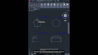 AutoCAD 2D Tutorials - Mirror Tool