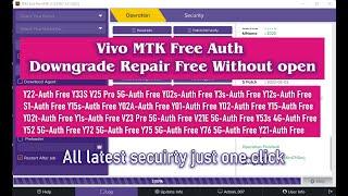 All Vivo MTK Free Auth No Need Credit Downgrade Repair FRP  1 Click