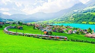 Lungern, a fantastic Swiss village with a magical lake  Switzerland 4K