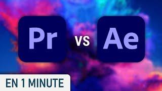 PREMIERE PRO vs AFTER EFFECTS, les différences