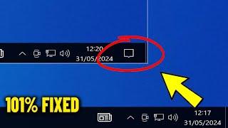 Action Center icon is missing from the taskbar in Windows 10 - How To Fix Notifications Area 