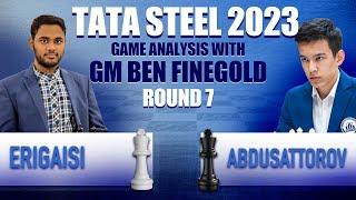 Tata Steel Round 7: Arjun Erigaisi vs Nodirbek Abdusattorov