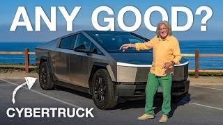 James May finally drives the Tesla Cybertruck