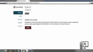 delete server that is manage with serverpilot