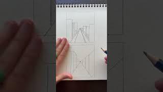 One point perspective drawing tip #drawingtutorial #howtodraw #arttutorial #drawing