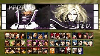 The King of Fighters 2001 All Characters [PS2]