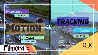 how to make text motion tracking in filmora x