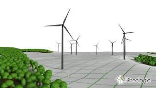 Turbine wake interaction & ground cover effects for onshore wind farms