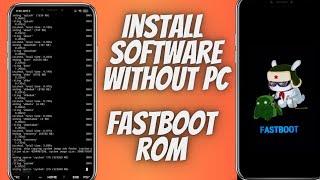  How To Install Software In Xiaomi phone without pc !! Flash Fastboot Rom Without Pc !!