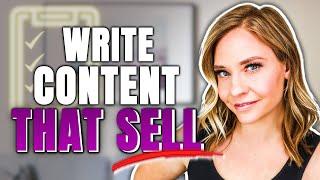 Write Content THAT SELLS | My Proven Formula