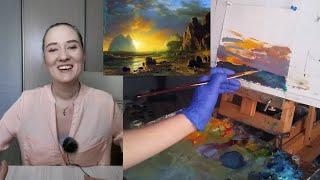 Как написать закат на пленэре маслом. Эп.2. How to paint a plein air sunset  in oil. Episode 2