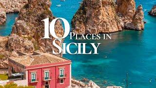 10 Beautiful Towns to Visit in Sicily Italy 4K   | Sicily Travel Video