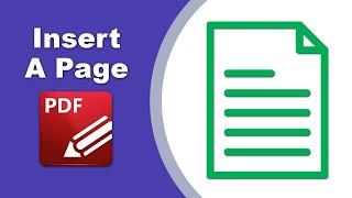 How to add an extra page to an existing PDF document in PDF XChange Editor