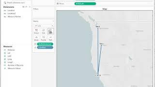 How to Calculate the Distance Between Points on a Map in Tableau