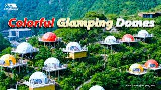 Colorful Glamping Domes