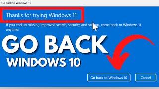 How to Uninstall Windows 11 and Go Back to Windows 10 without Losing Data