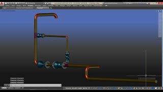 AutoCAD 2018 3D Pipe Routing Tutorial