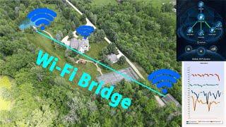  How To Extend Wifi To Another Building WITHOUT Ethernet - Garage Barn Pond - Ueevii P2P Bridge