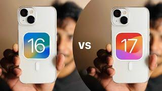 iOS 16 vs iOS 17 on iPhone 13 - Full Comparison - Battery + Performance