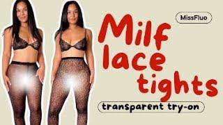 [4K] Try on Haul Lace Pantyhose stockings