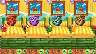 Red Vs Purple Vs Green Vs Yellow My Talking Tom 2 Vs My Talking Tom 2