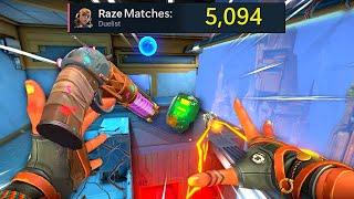 What 5,000 Matches on Raze looks like!