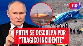 Vladimir Putin afirma que sistema antiaéreo ruso operó en tragedia de Azerbaijan Airlines | #LR