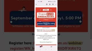 Shopee Affiliate ID, where to find? | Shopee live onboarding webinar