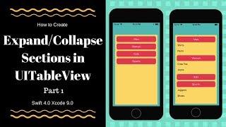 Expand/Collapse Sections using UITableView in Xcode 9.0 Swift 4.0
