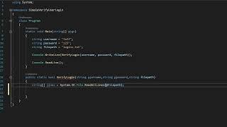 Simple Verify User Login C# (Works With Unity)