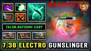 7.38 ELECTRO GUNSLINGER CARRY By Natsumi Muerta | Mjollnir + Silver Edge Build | RAMPAGE MODE Dota 2