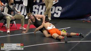 197lbs AJ Ferrari (Oklahoma State) vs Jacob Warner (Iowa)