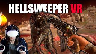 This NEW VR Roguelike is INTENSE... | Hellsweeper VR