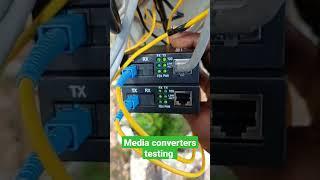 how to check fiber media converters testing