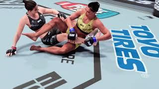 UFC Vegas 101 Amanda Ribas vs Mackenzie Dern SW Fight Simulation Highlight  Las Vegas Nevada