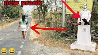 new prank|statue prank video